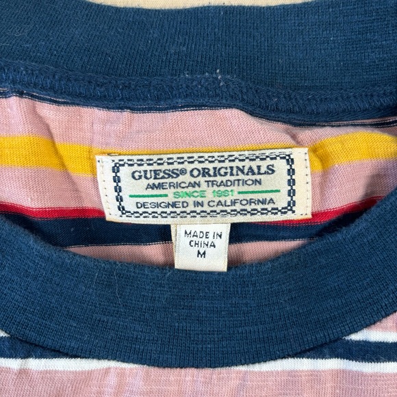 Guess Los Angeles Striped T-Shirt – Men’s Medium - Picture 4 of 6